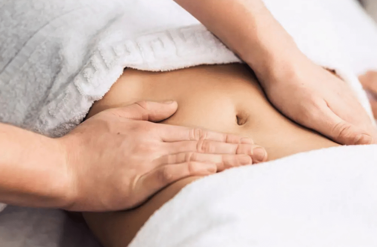 TCM abdominal massage for bloating and constipation relief